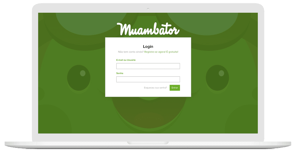 Login no Muambator